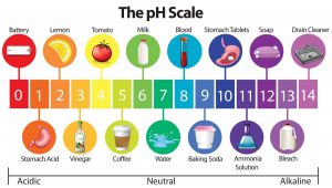  مقیاس pH از 0 تا 14 متغیر است